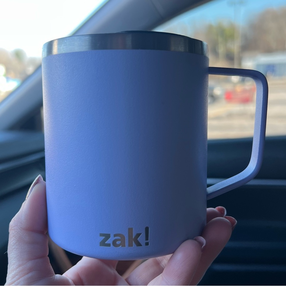 Zak! Designs 13oz Double Wall Stainless Steel Explorer Mug – Light Purple